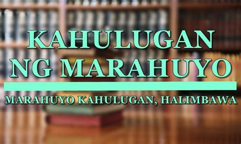 marahuyo in tagalog|Marahuyo Kahulugan At Mga Halimbawang Pangungusap .